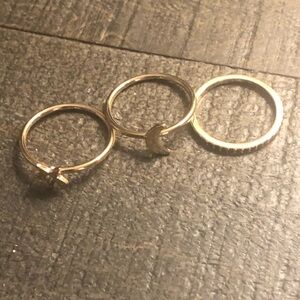 Gold Plated Ring Set